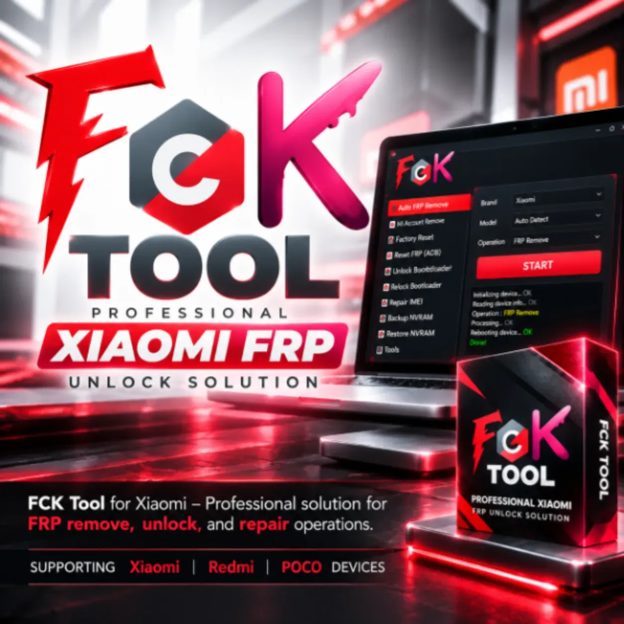 FCK Tool Xiaomi FRP Credits – Existing Users Only