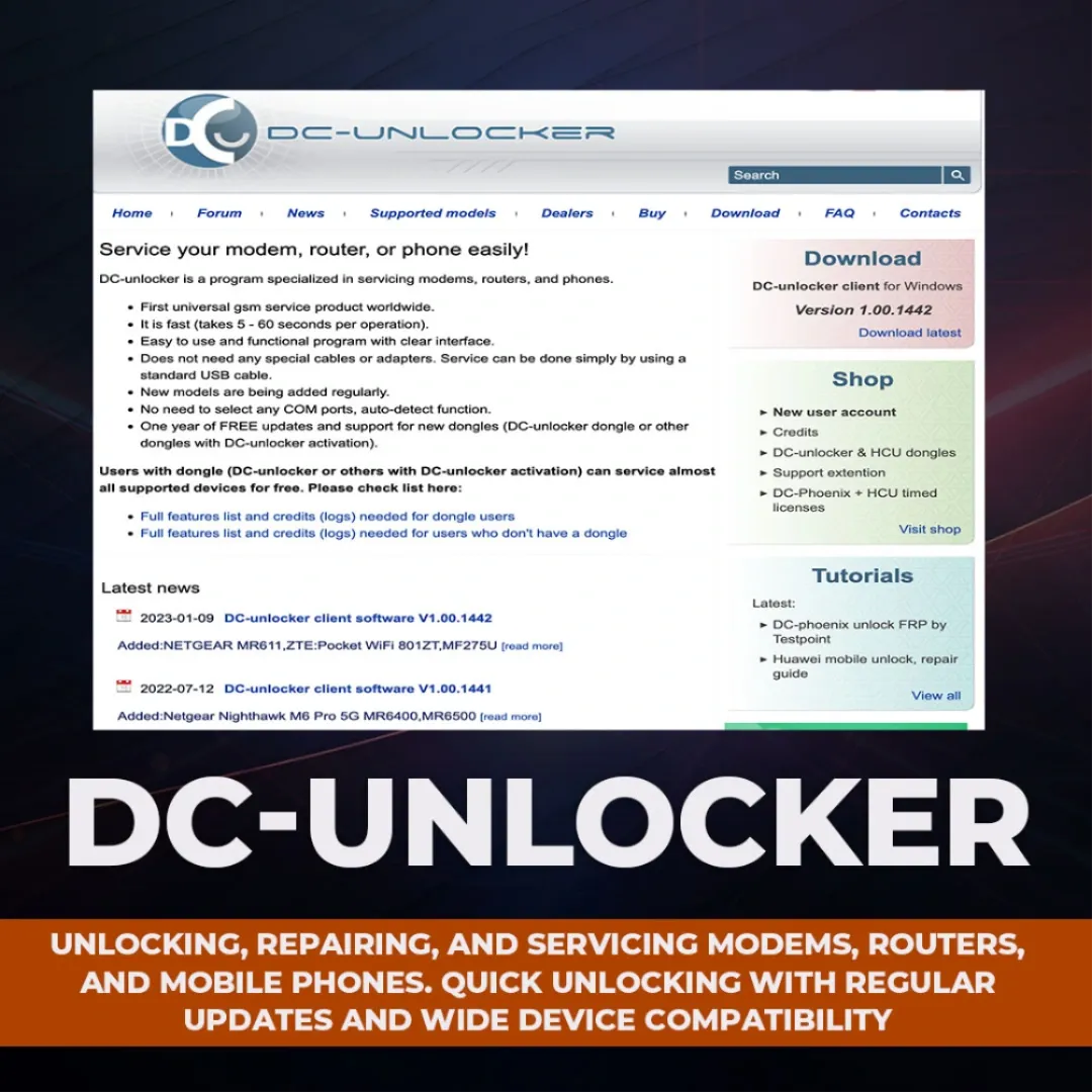 DC-Unlocker Lite activation for Any Infinity-Box/Dongle