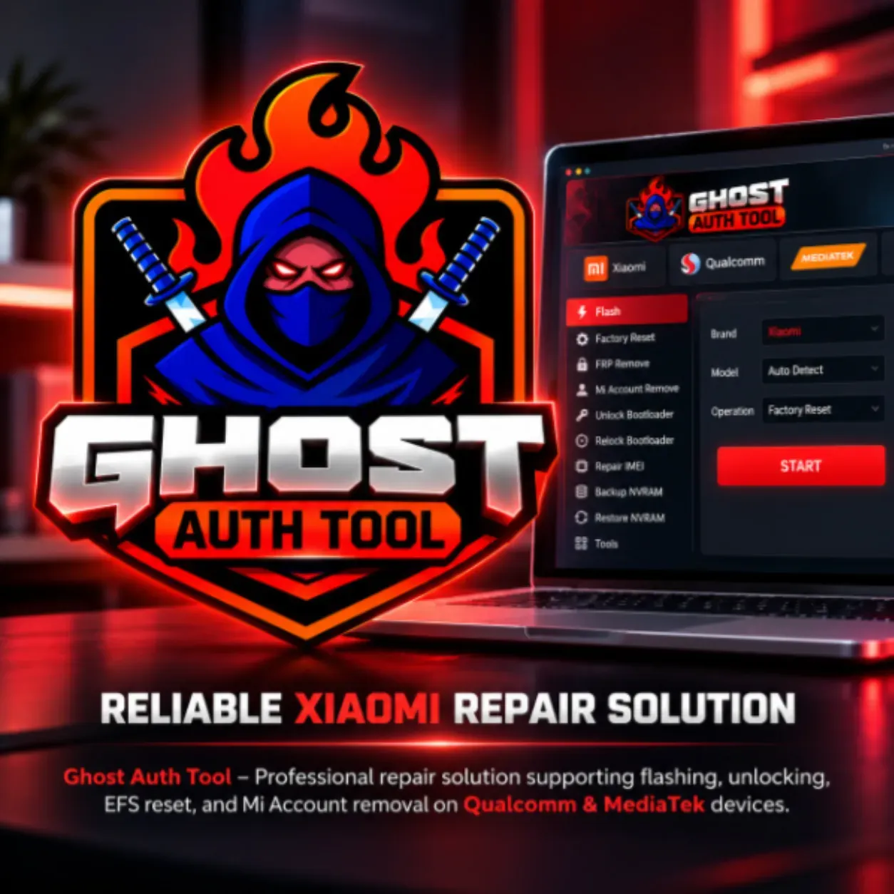 Ghost Auth Tool – Flash, EFS, Mi Cloud, FDL & FRP Authorization (Existing Users Only)
