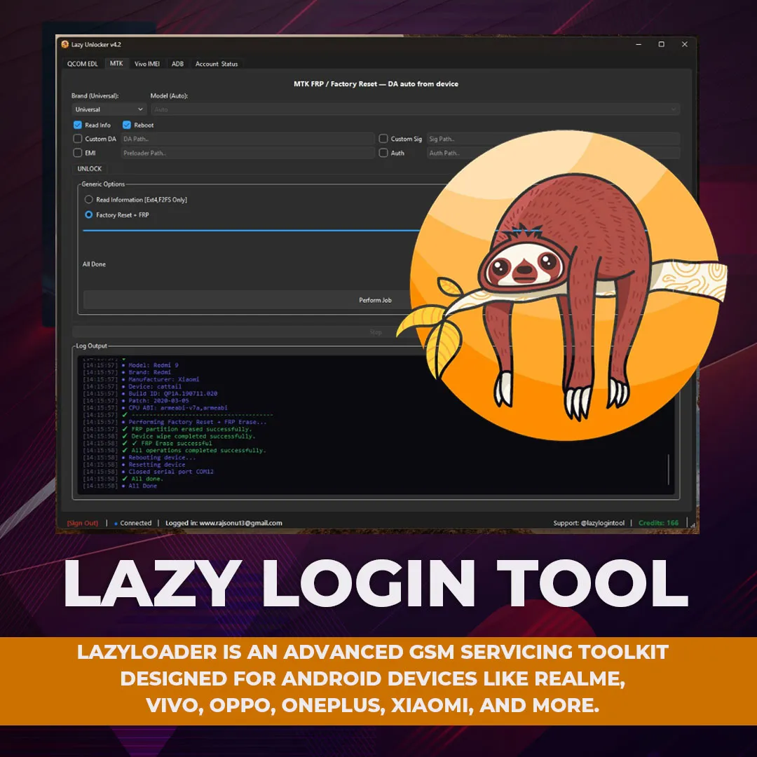 Lazy Login Realme Auth OTP Tool