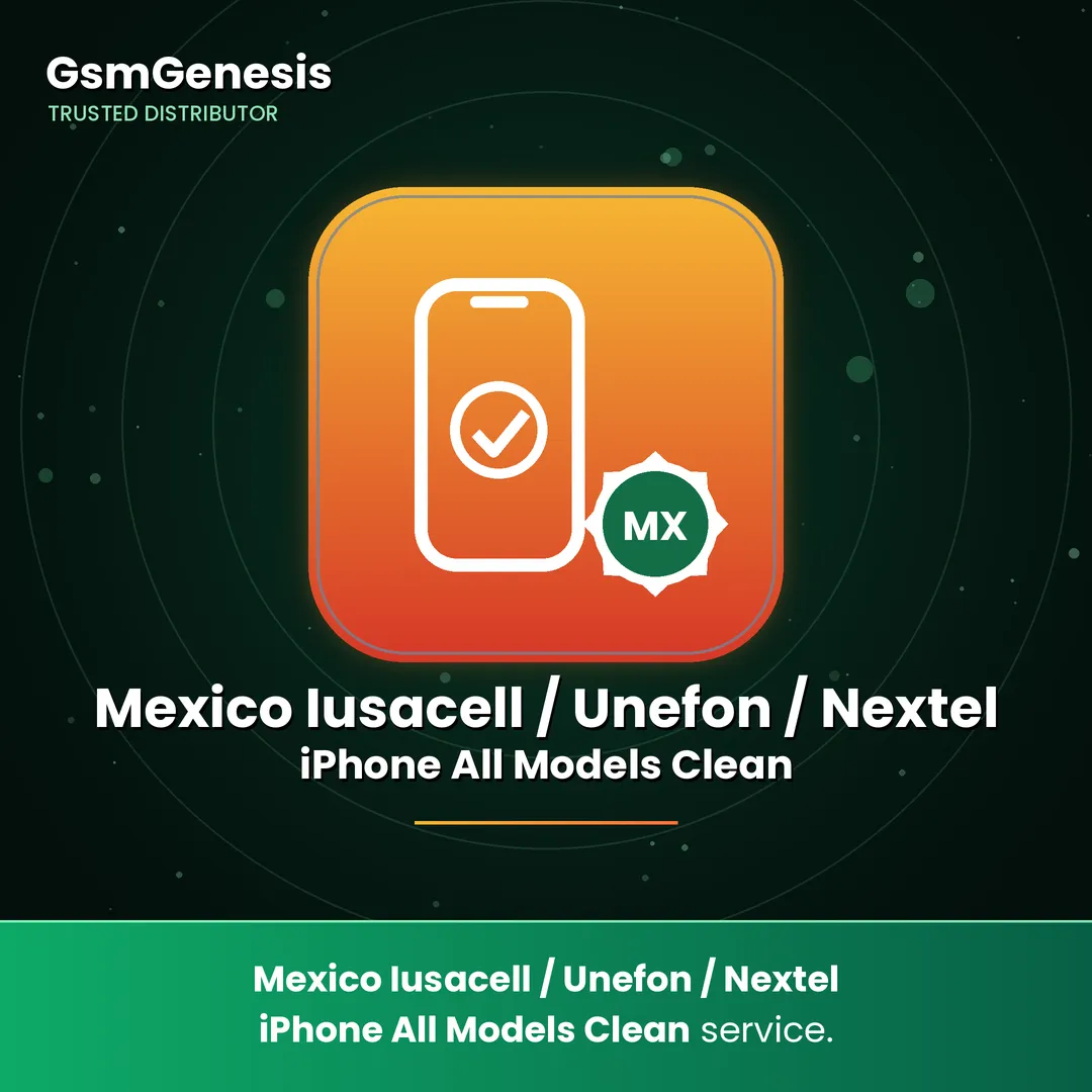 Mexico Iusacell / Unefon / Nextel iPhone All Models Clean