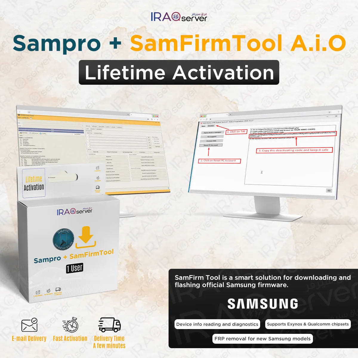 Sampro + SamFirmTool A.i.O - LiftTime Activation (1 PC )