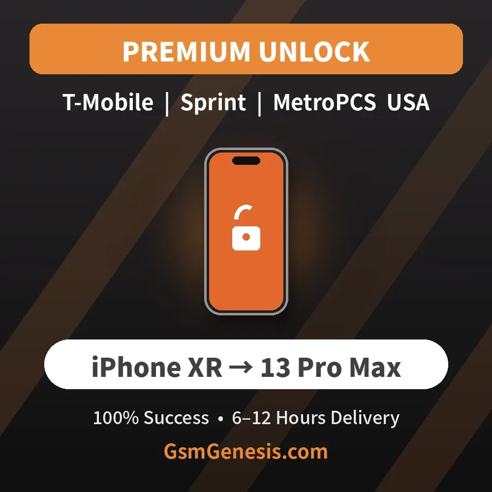 T-Mobile | Sprint | MetroPCS iPhone XR to 13 Pro Max Premium Network Unlock Service | 100% Success Rate | - 6–12 Hours