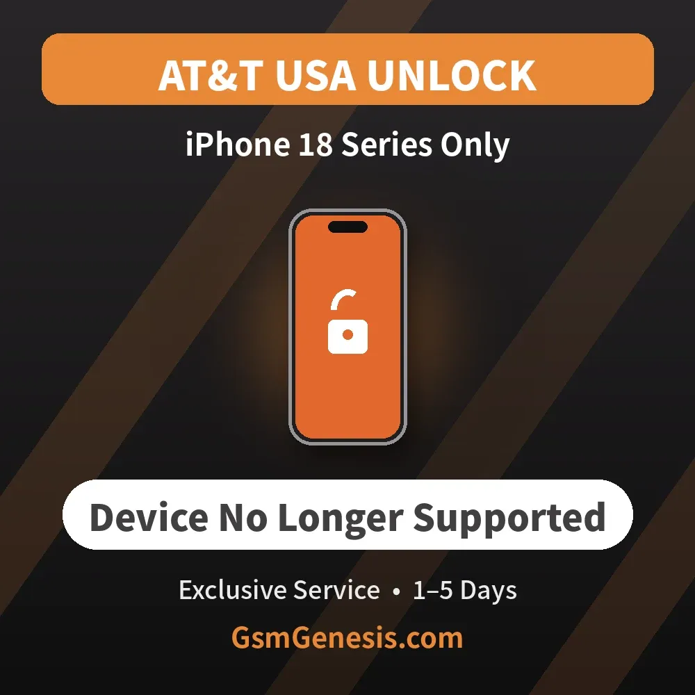 USA AT&T iPhone 18 Series Only(Device no longer supported)Exclusive