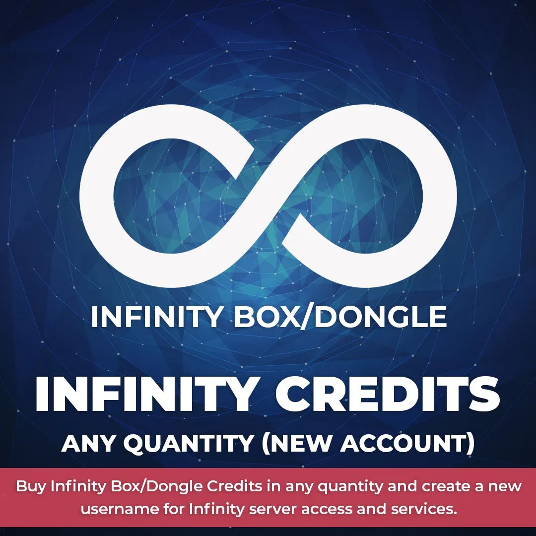 Infinity Box/Dongle Credits Any Quantity (Create New Username)