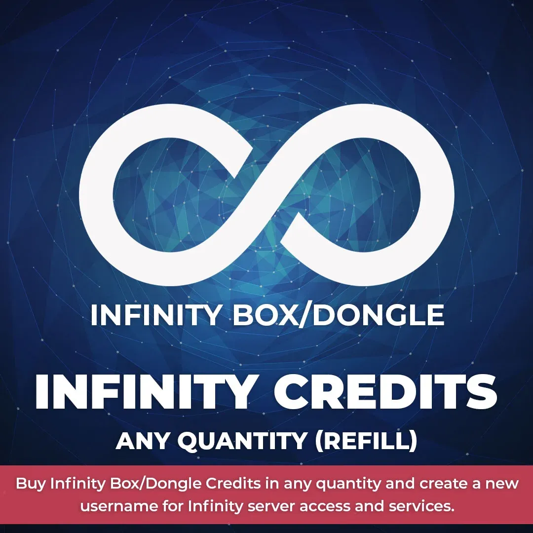 Infinity Box/Dongle Credits Any Quantity (Refill Existing Username)